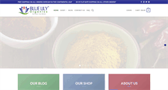 Desktop Screenshot of bluelilyorganics.com