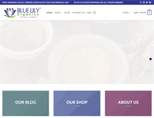 Tablet Screenshot of bluelilyorganics.com